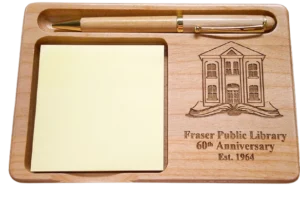 Solid Maple Notepad & Pen Holder