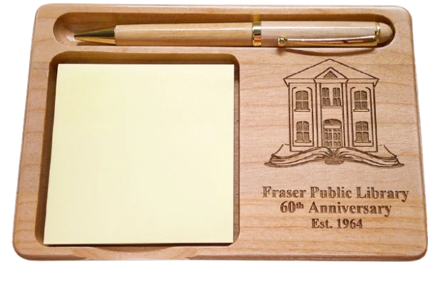 Solid Maple Notepad & Pen Holder