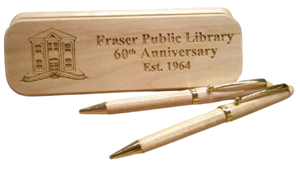 Solid Maple Pen & Pencil with Box