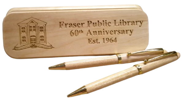 Solid Maple Pen & Pencil with Box