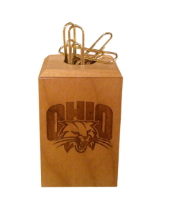 Solid Maple Wood Paper Clip Holder